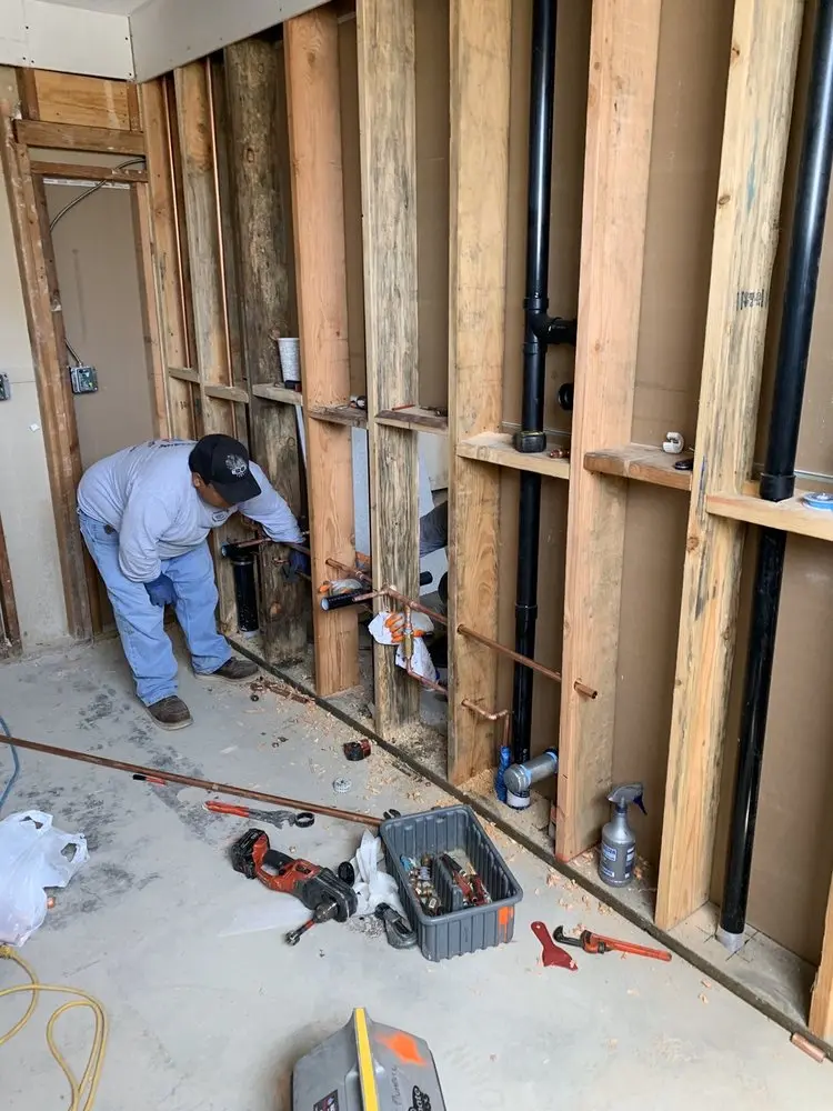 Commercial rough-in plumbing for Gas Line Repair in Old Myrtle